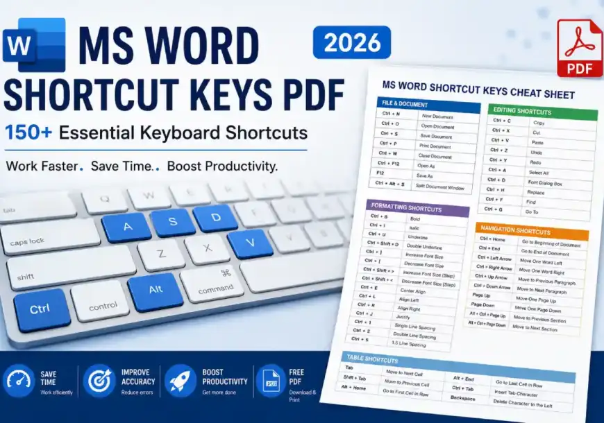 ms word shortcut keys pdf