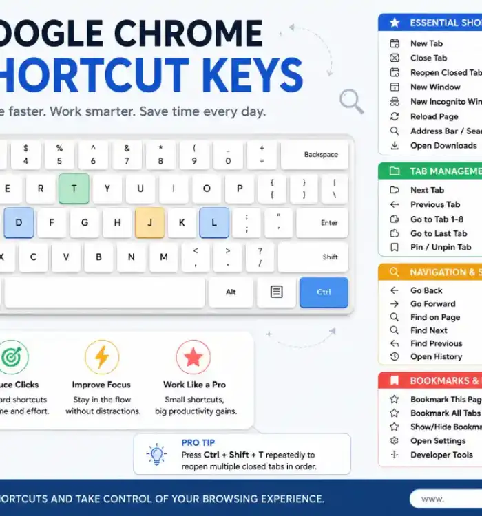 google chrome shortcut keys